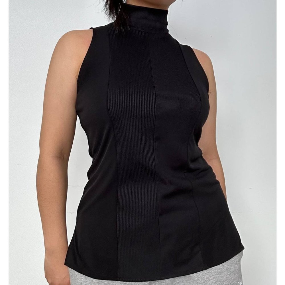 Worthington High Turtle Neck Womens Tank Top Small